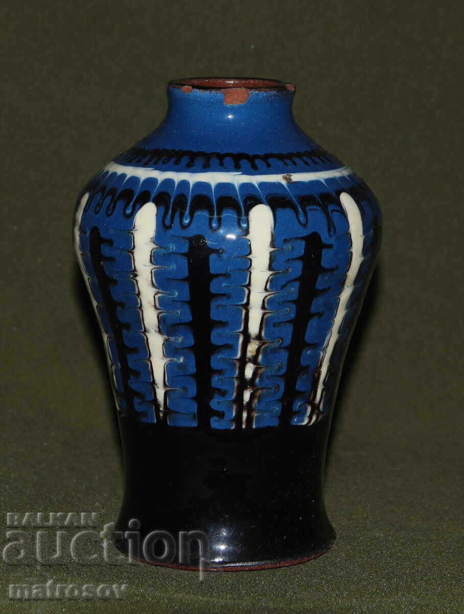 Hand-painted ceramic vase by the author with price 100.00 BGN | € 51.13