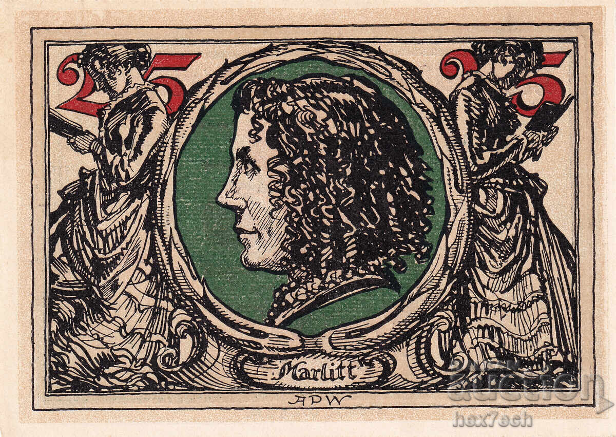 Δημοπρασία ❤️ ⭐ Γερμανία Arnstadt 1921 25 πφένιγκ UNC νέα ⭐ ❤️ Δημοπρασία ❤️ ⭐ Γερμανία Arnstadt 1921 25 πφένιγκ UNC νέα ⭐ ❤️