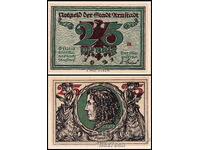 ❤️ ⭐ Γερμανία Arnstadt 1921 25 πφένιγκ UNC νέα ⭐ ❤️