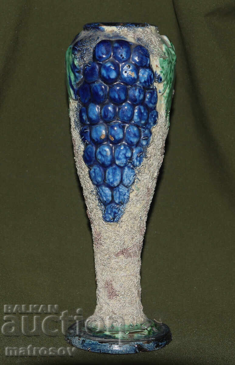 Hand-painted ceramic vase by the author with price 120.00 BGN | € 61.36