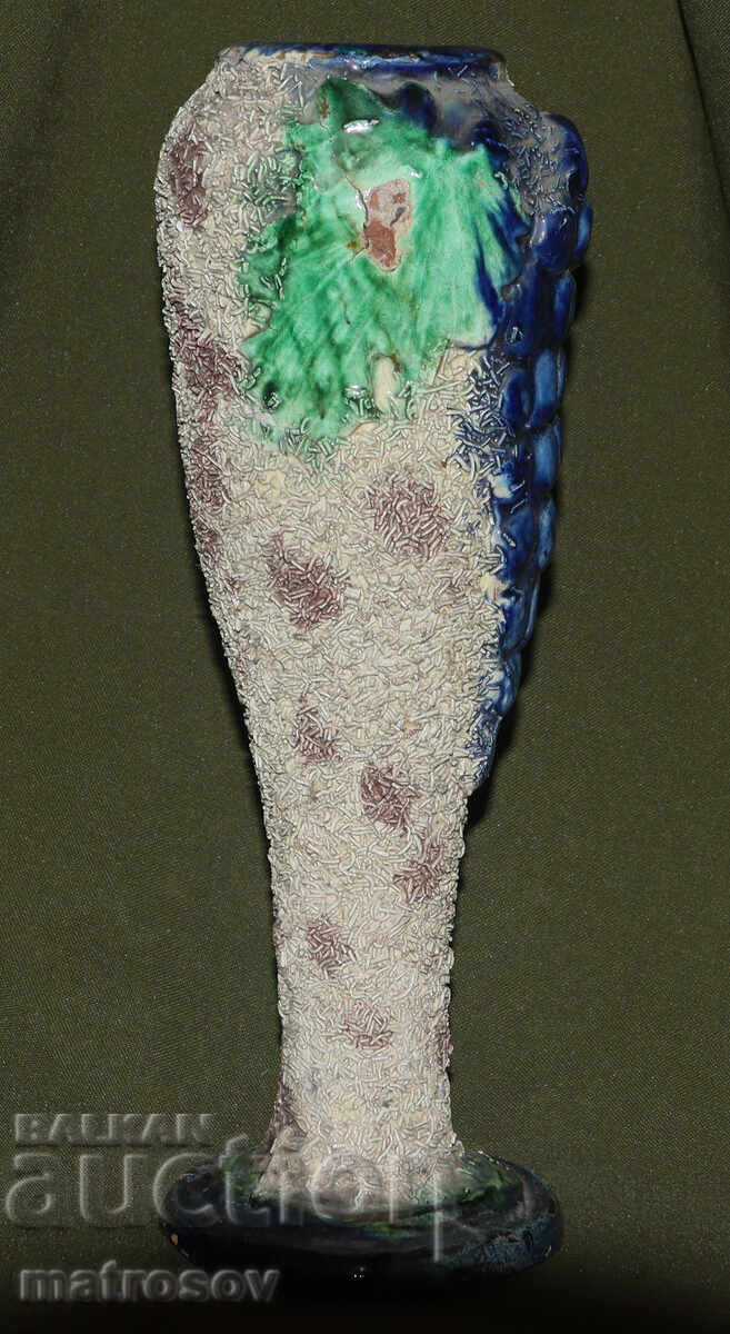 Hand-painted ceramic vase by the author - 5