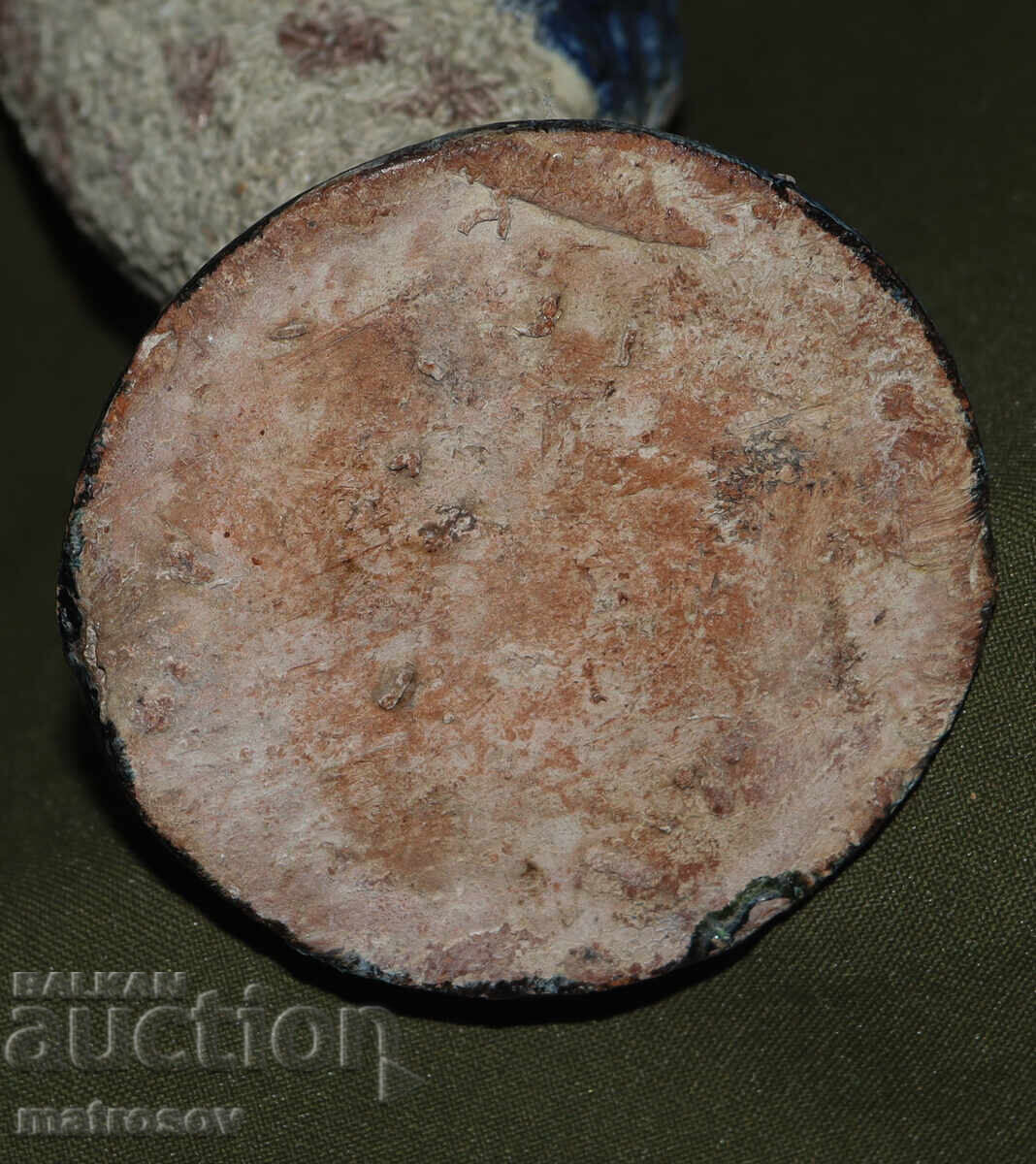 Hand-painted ceramic vase by the author - 6