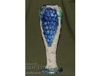Vază ceramică pictată manual, de autor