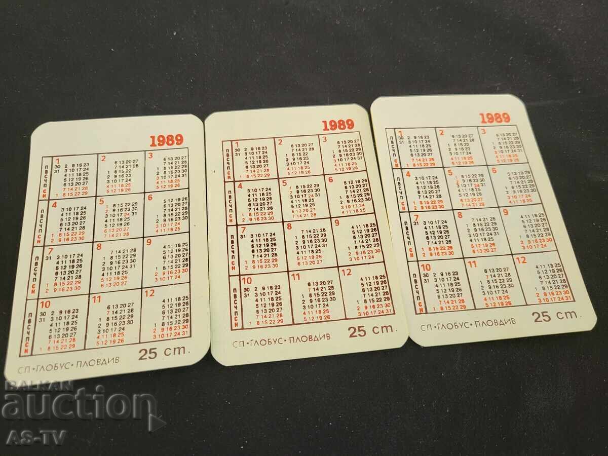 Παλιό ημερολόγιο 1989 με τιμή 15.00 BGN | € 7.67