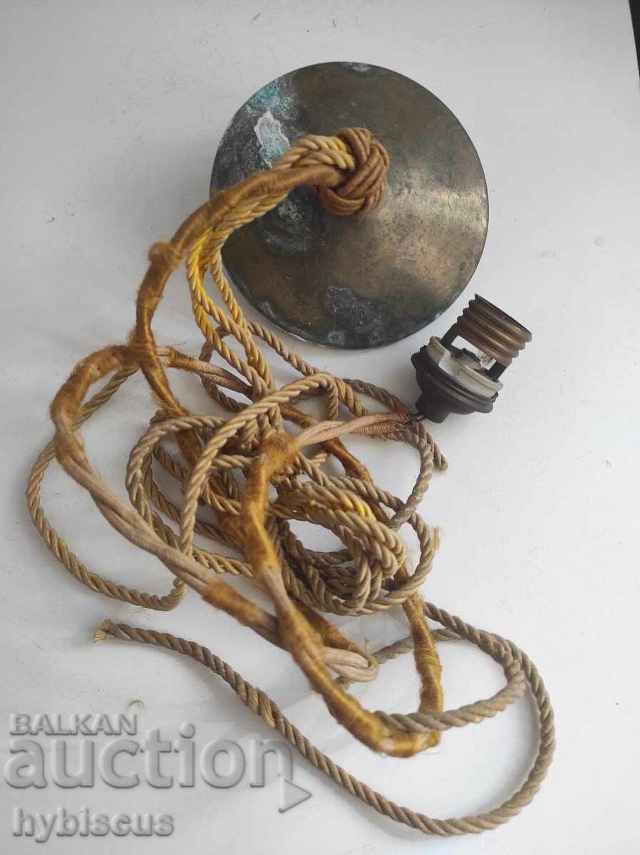Cablu și fiting antic pentru lampă de tavan