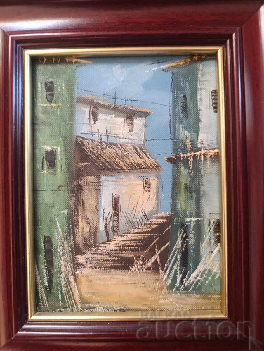 Δημοπρασία Παλιός ελαιογραφικός πίνακας