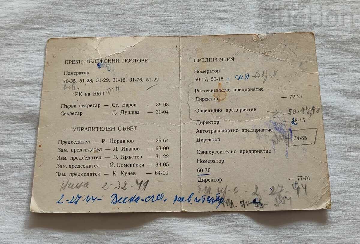 APK ZAGORE STARA ZAGORA CALENDAR 1974 with price 2.00 BGN | € 1.02