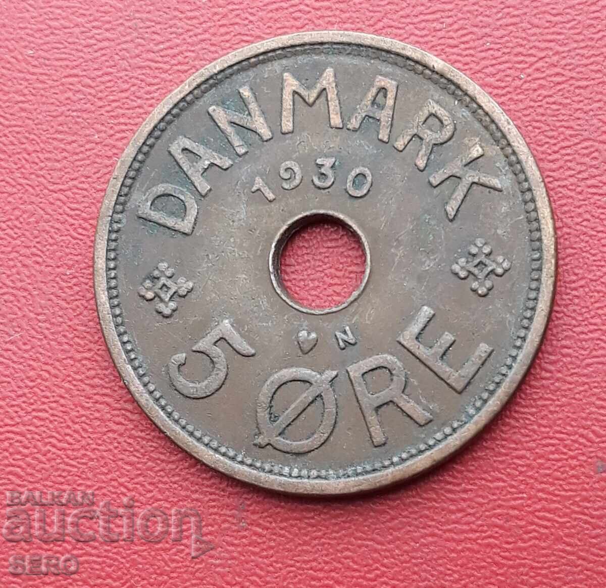 Denmark - 5 Ore 1930