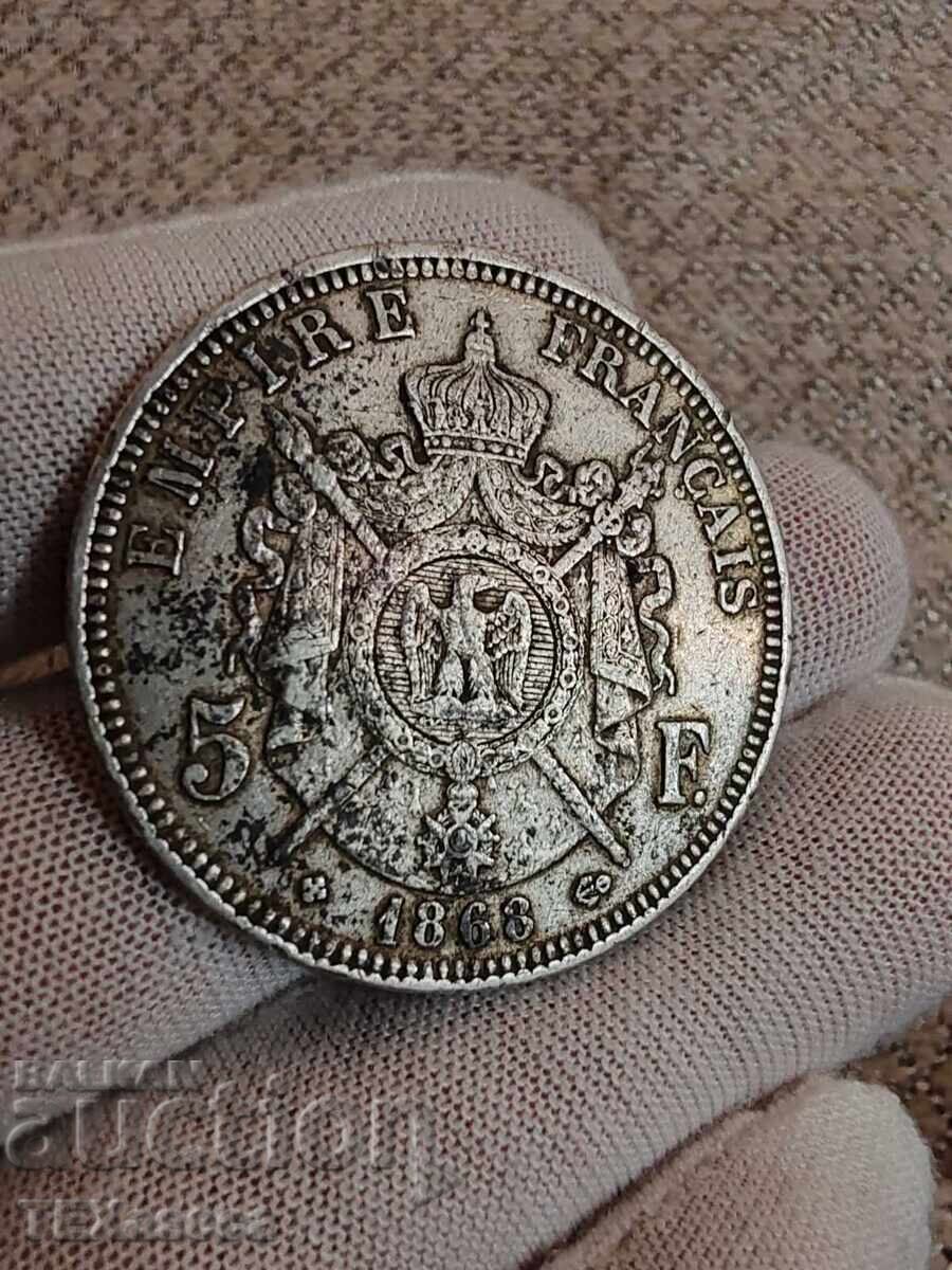 Παράδοση 5 φράγκα 1868