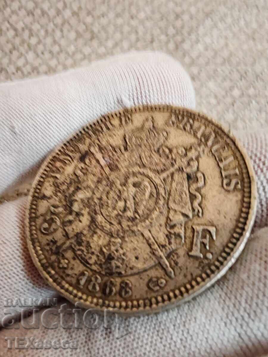 5 φράγκα 1868 - 5