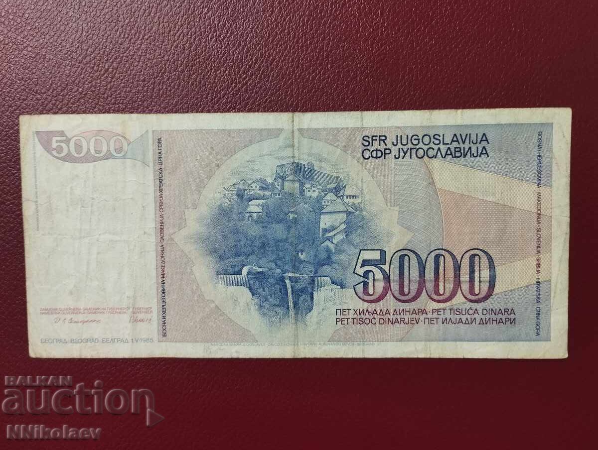 5000 dinara 1985 g. Yugoslaviya Tito - 5