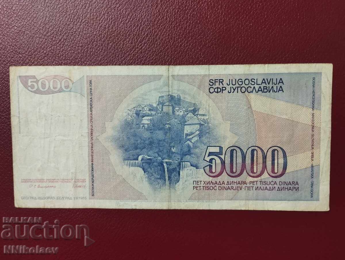 5000 dinara 1985 g. Yugoslaviya Tito - 7