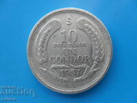 10 pesos 1957 Chile