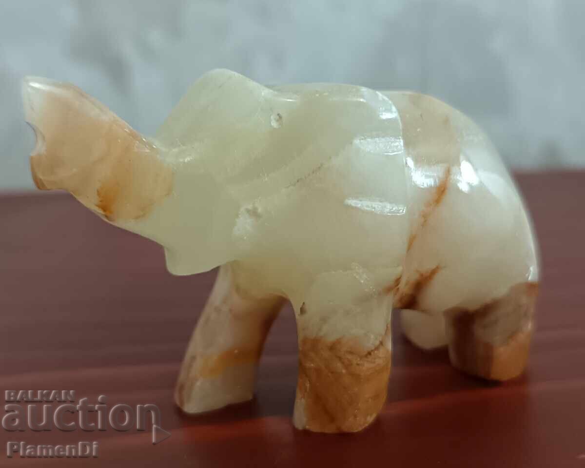 Delivery of Marble onyx elephant figurine