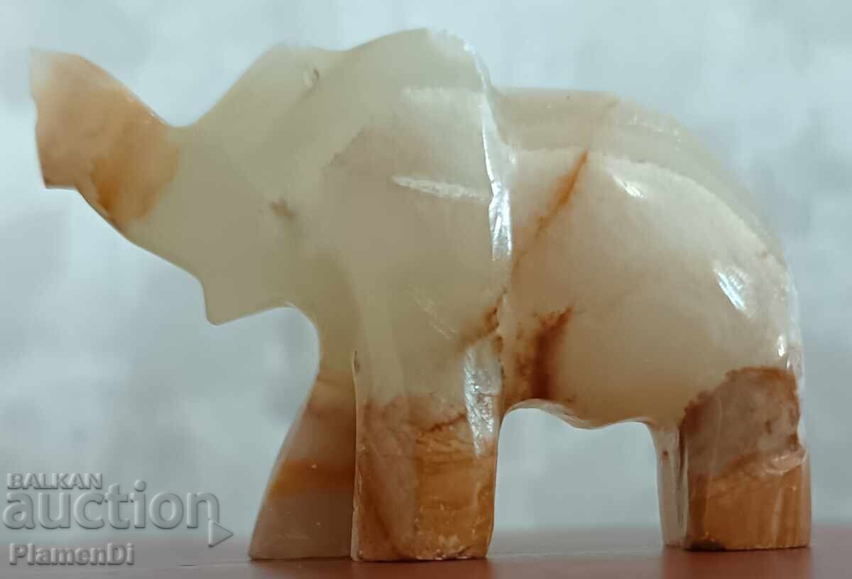 Figurină elefant din onix marmorat - 5 Figurină elefant din onix marmorat - 5