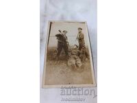 Fotografie Burgas Trei soldați 1926
