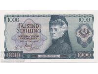 Austria 1000 Schilling 1966 Pick 147 Reference 432R Almost Uncirculated