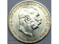 Austria 1 Coroană 1915 Franz Joseph Patină de argint