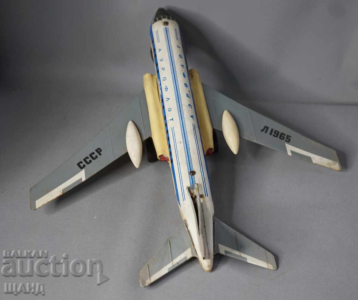 Παράδοση Παλιό Ρωσικό Μεγάλο Μεταλλικό Παιχνίδι Αεροπλάνο