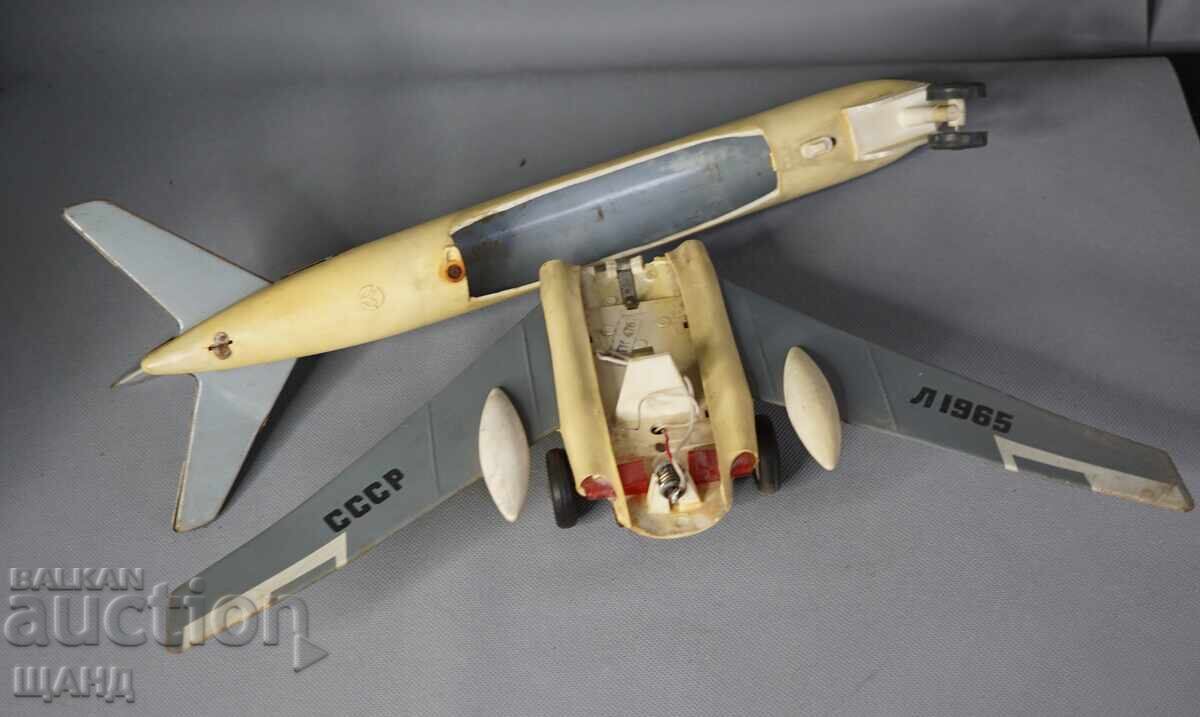 Παλιό Ρωσικό Μεγάλο Μεταλλικό Παιχνίδι Αεροπλάνο - 6
