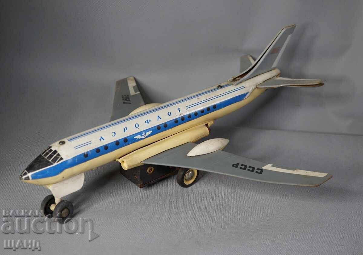Παλιό Ρωσικό Μεγάλο Μεταλλικό Παιχνίδι Αεροπλάνο