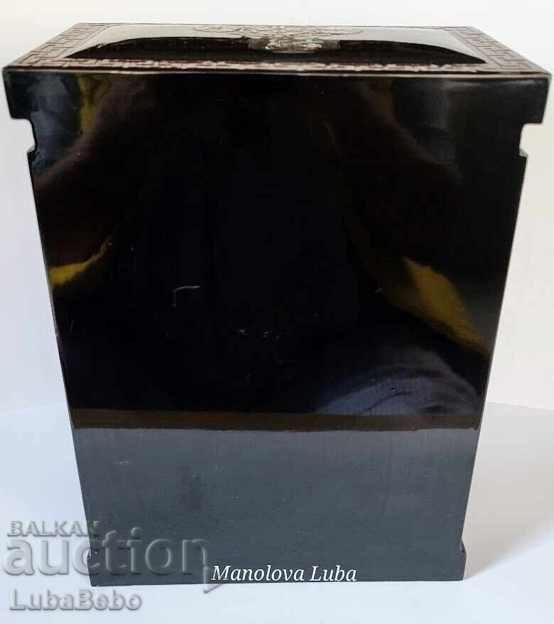 Cutie de bijuterii coreeană încrustată cu sidef. - 5