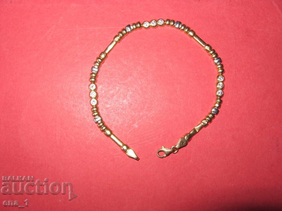 Original elegant gold bracelet, 6 g, 585/14 carat with price 1100.00 BGN | € 562.42