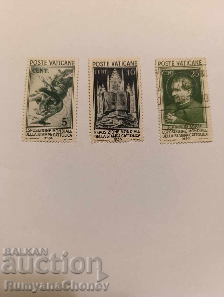 Пощенски марки Ватикана 1936 Пощенски марки Ватикана 1936