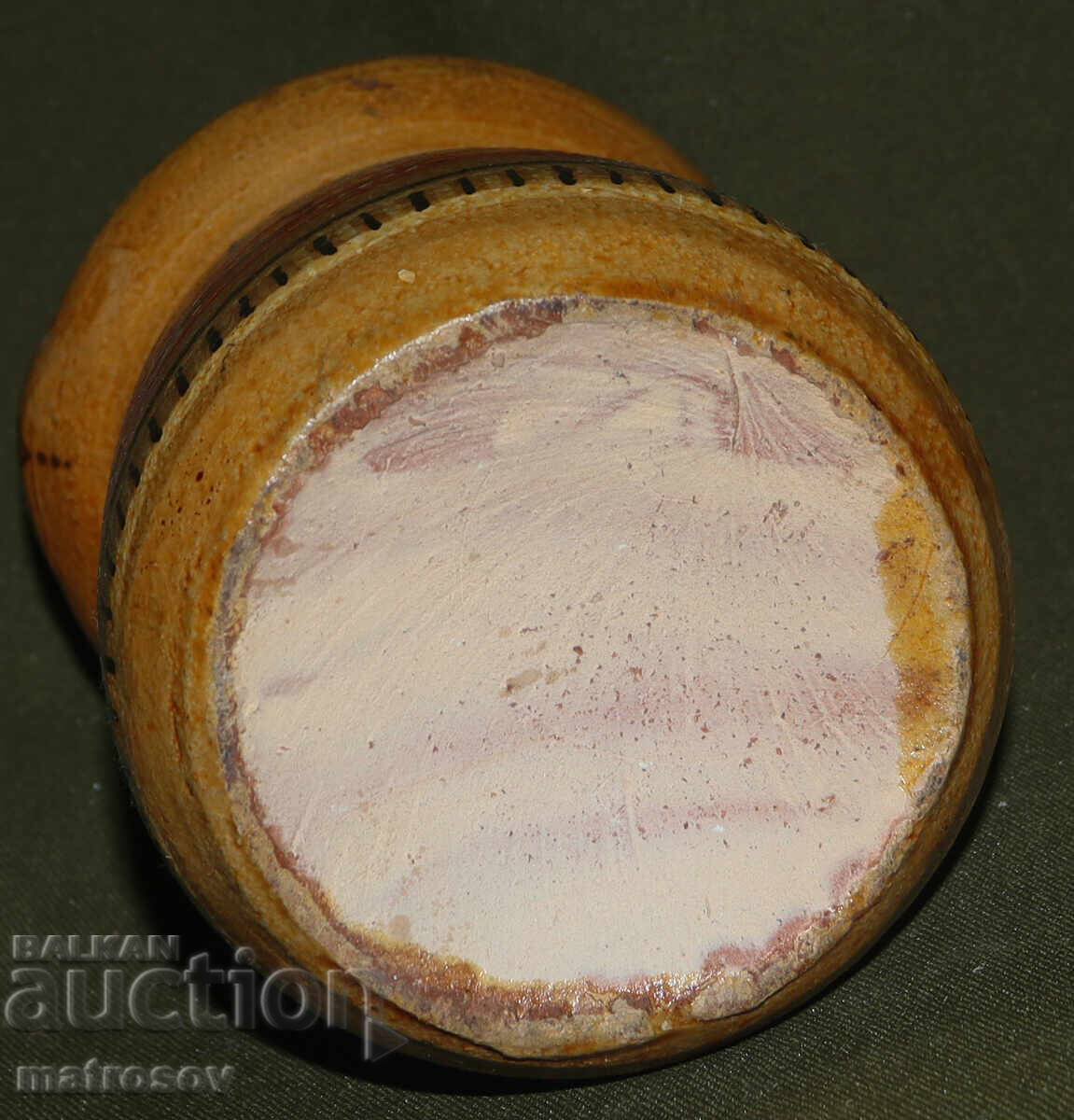 Битова ръчно изработена кошница от рисувана керамика - 7