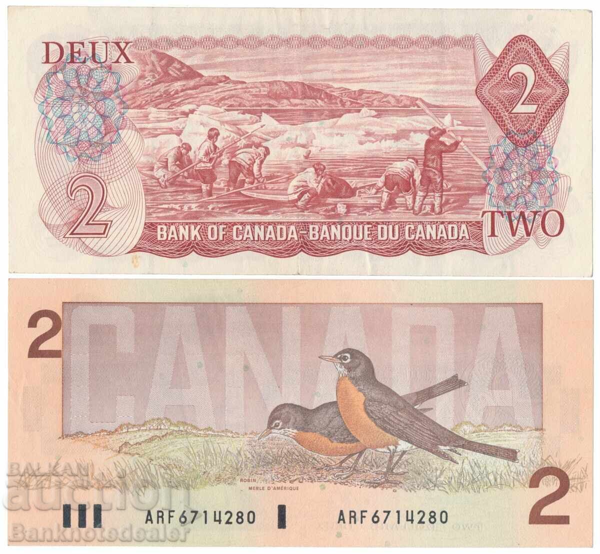 Καναδάς, 2 Δολάρια 1974 Pick 86a 2 Δολάρια 1986 Pick 94 aUnc με τιμή 45.00 BGN | € 23.01