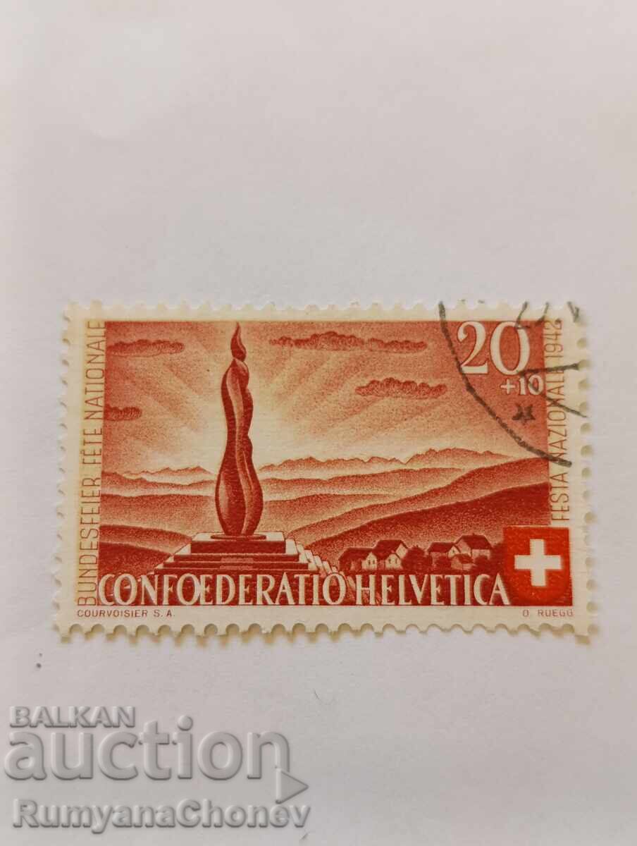 Пощенска марка Швейцария 1942