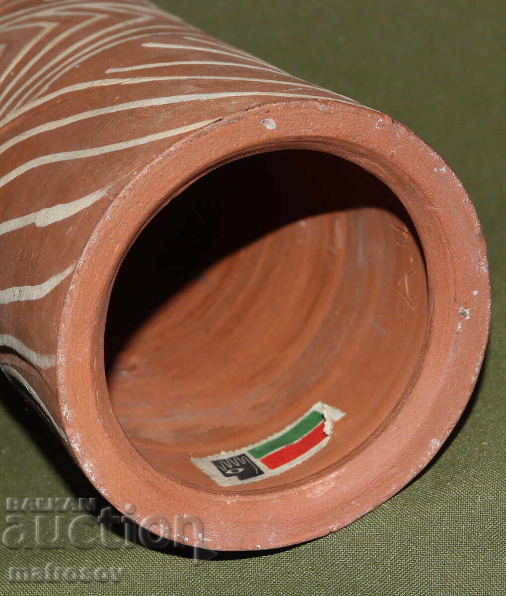 Handmade painted ceramic sculpture, mask - 5