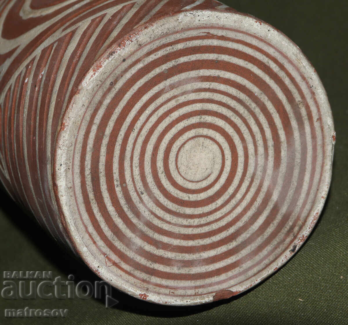 Handmade painted ceramic sculpture, mask - 6