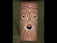 Sculptură ceramică pictată manual, mască