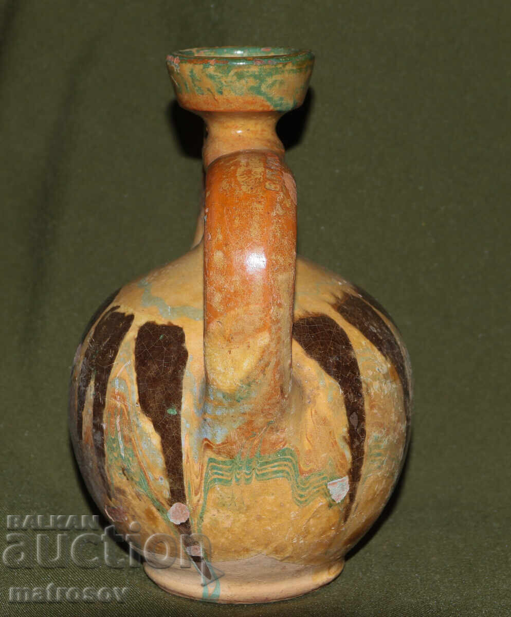 Традиционна керамична стомна, ръчно рисувана - 5