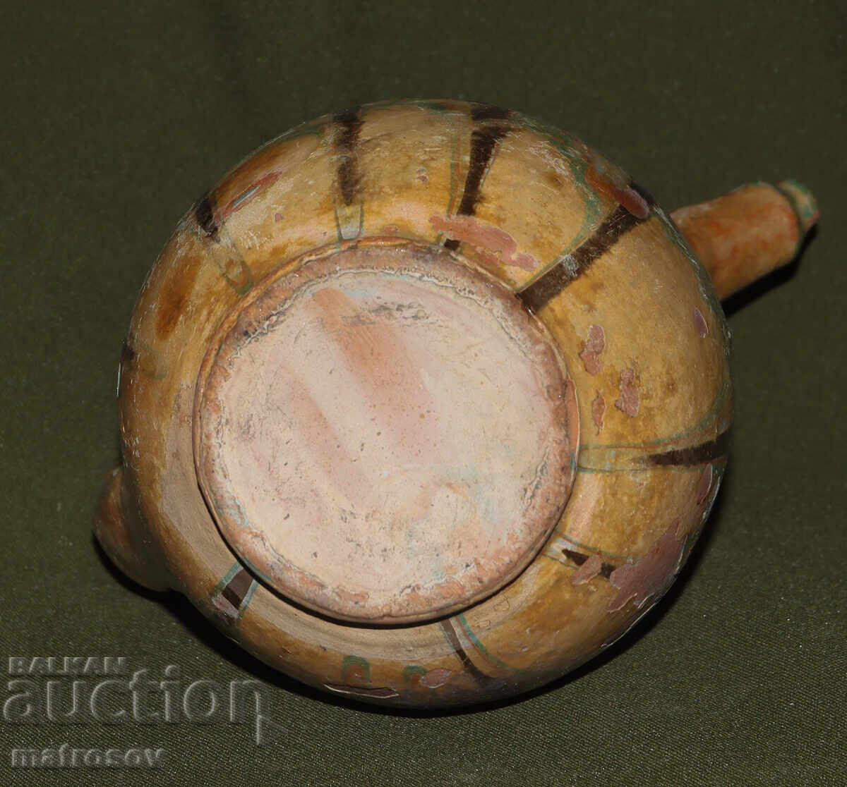 Традиционна керамична стомна, ръчно рисувана - 6