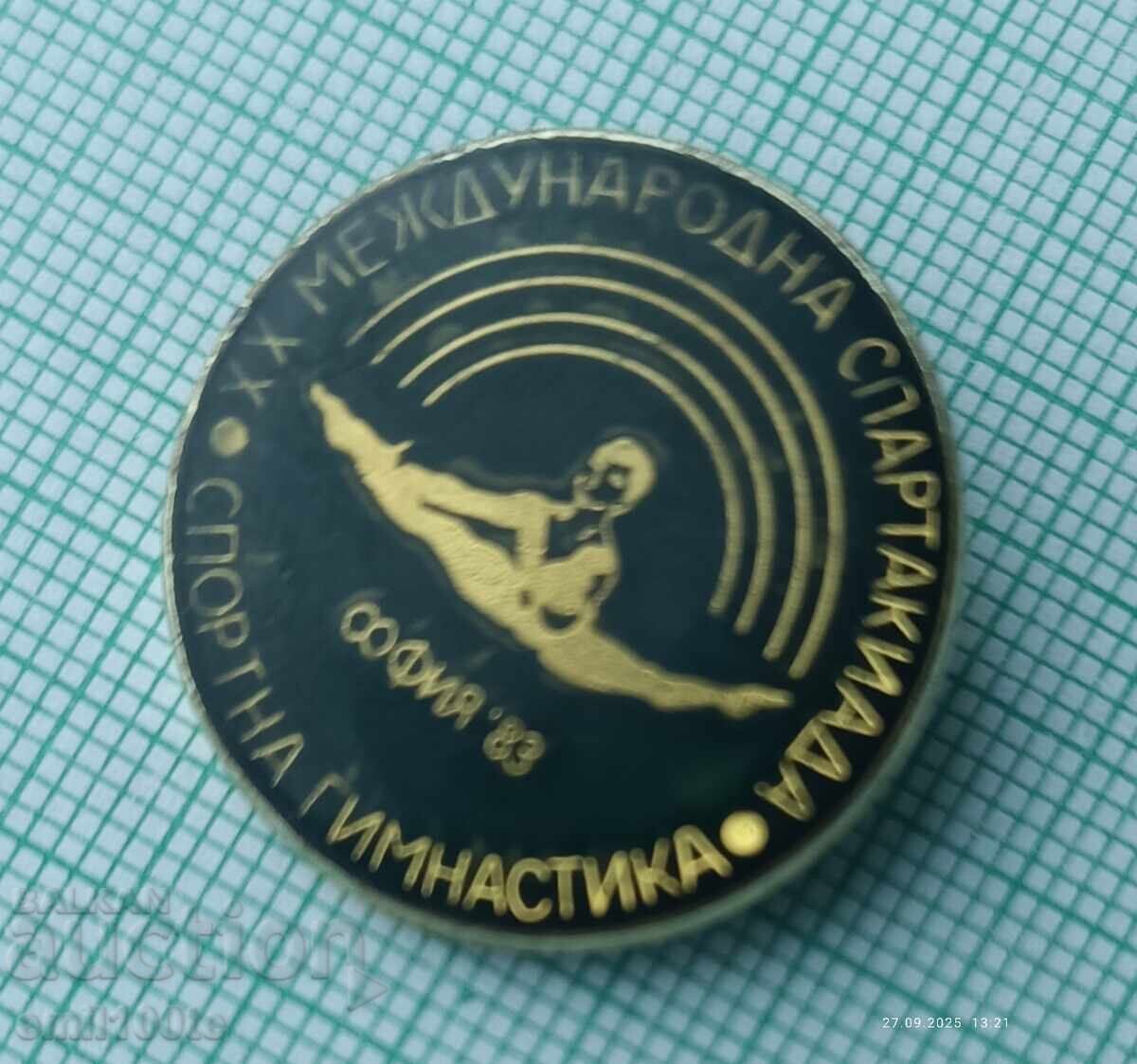 Licitație Insigna - Spartachiada Internațională de Gimnastică Sportivă Sofia 83