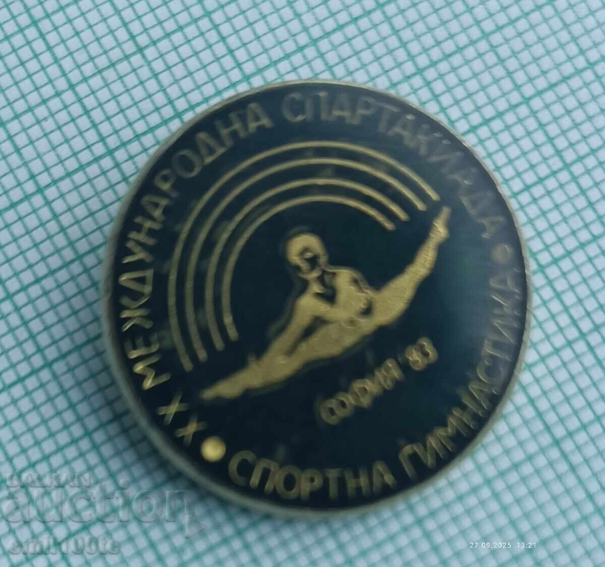 Livrarea Insigna - Spartachiada Internațională de Gimnastică Sportivă Sofia 83