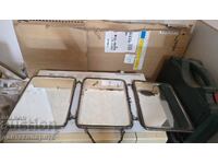 Old mirror, folds into three parts