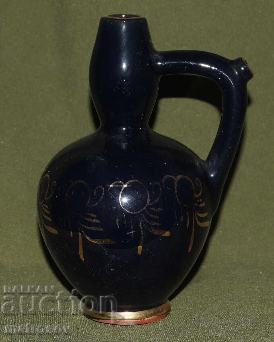 Hand-painted ceramic jug