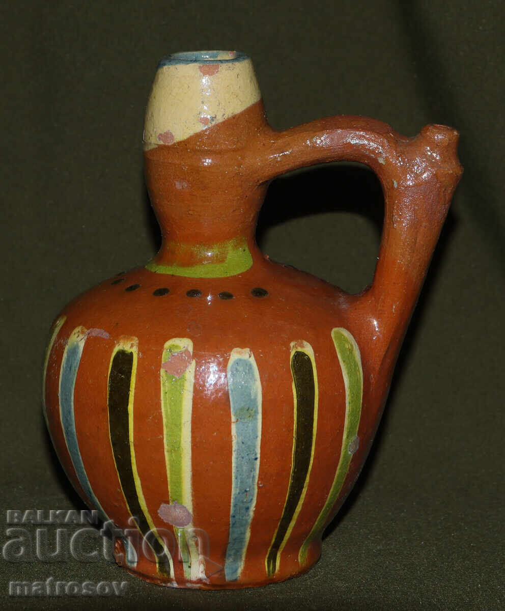 Hand-painted ceramic jug with price 100.00 BGN | € 51.13 Hand-painted ceramic jug with price 100.00 BGN | € 51.13