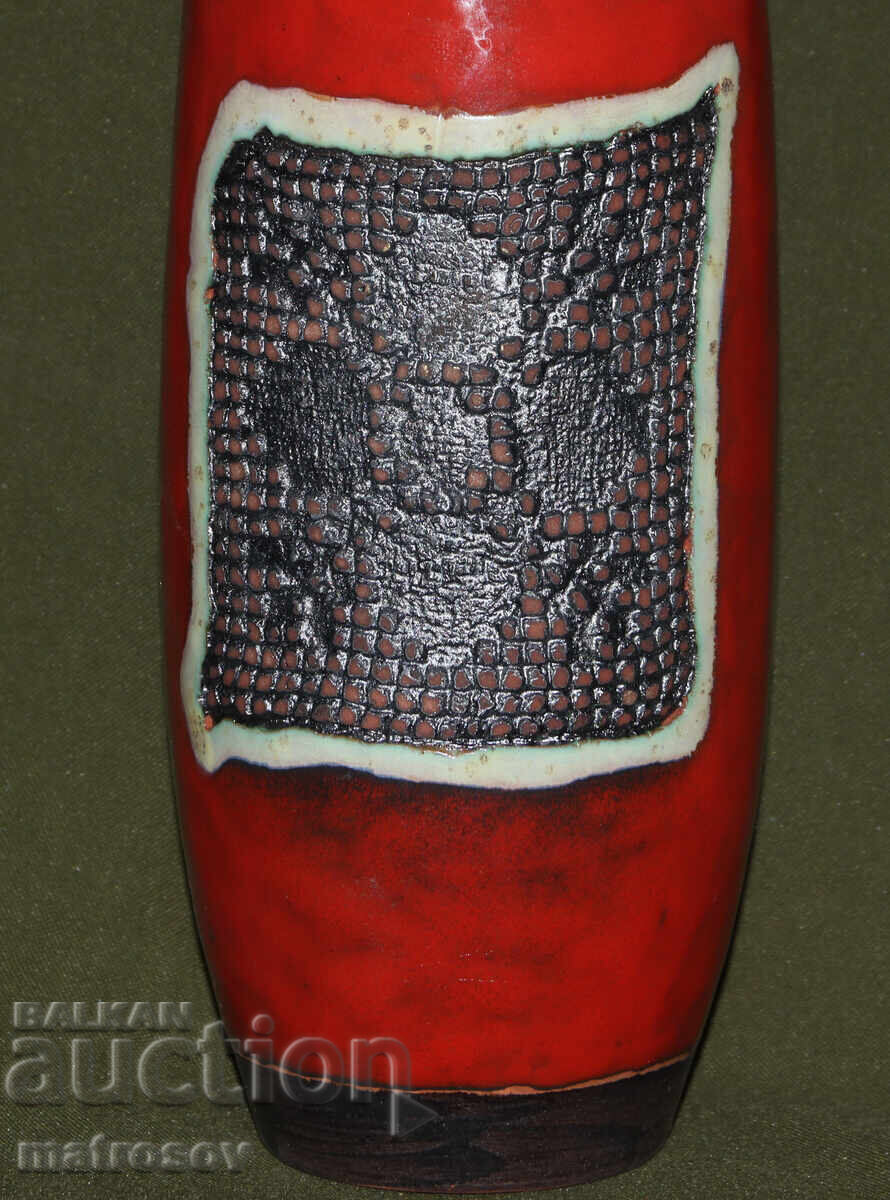 Hand-painted ceramic vase by the author with price 150.00 BGN | € 76.69