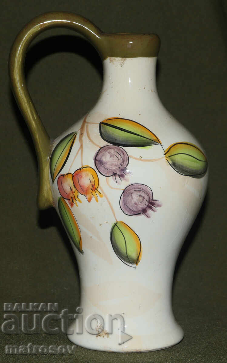 Παράδοση Πορσελάνινη κανάτα με χειροποίητα ζωγραφιστά μοτίβα