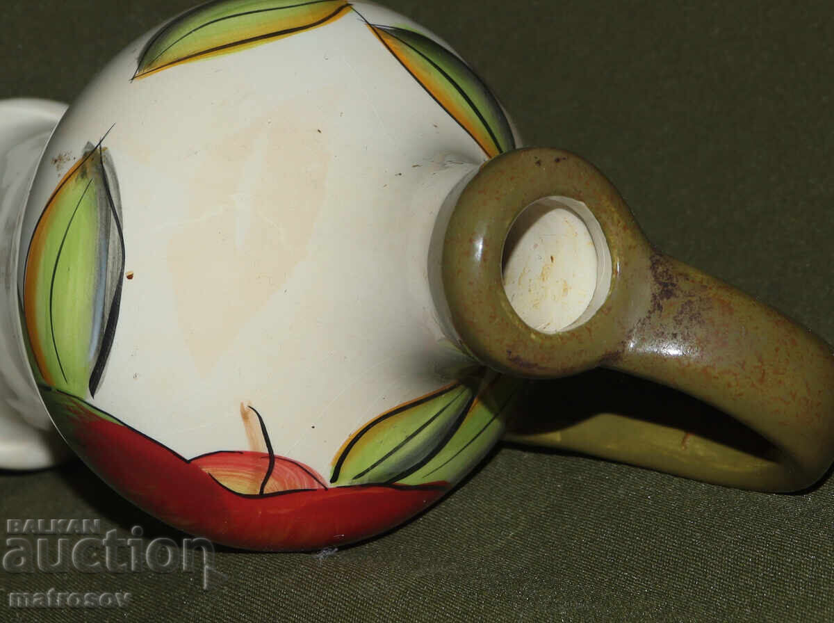 Πορσελάνινη κανάτα με χειροποίητα ζωγραφιστά μοτίβα - 7