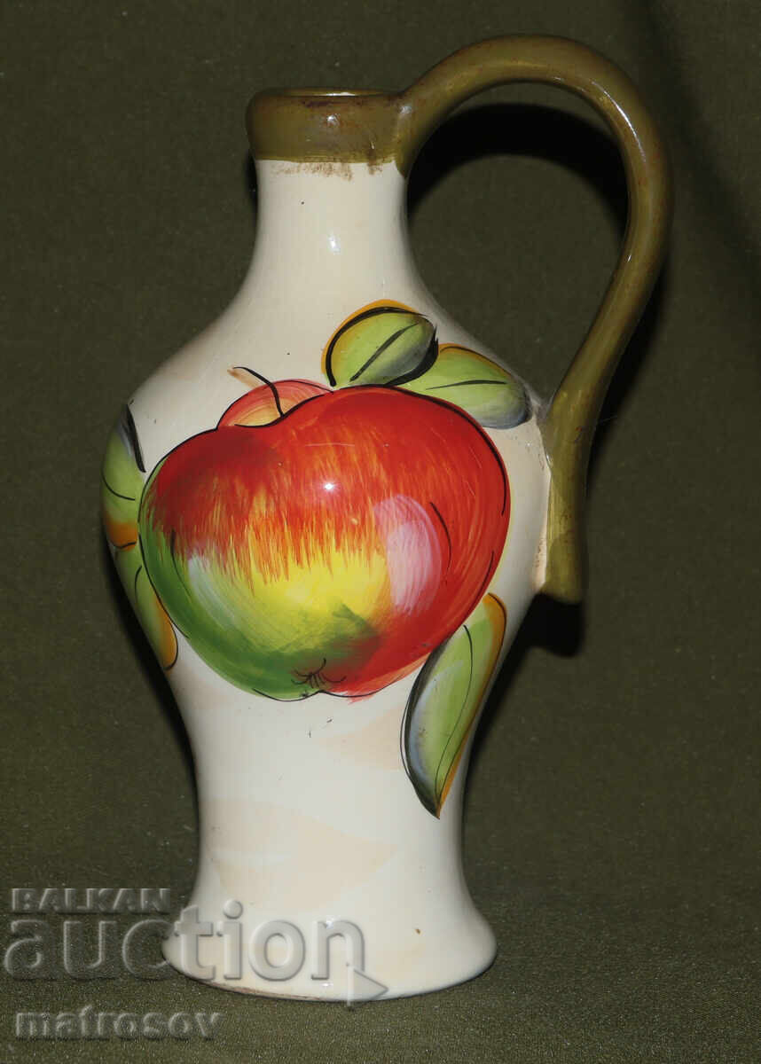 Πορσελάνινη κανάτα με χειροποίητα ζωγραφιστά μοτίβα