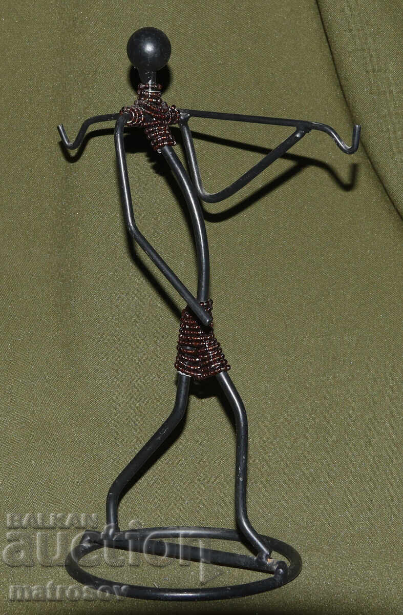 Μεταλλικό γλυπτό, χειροποίητο, ανθρώπινη φιγούρα