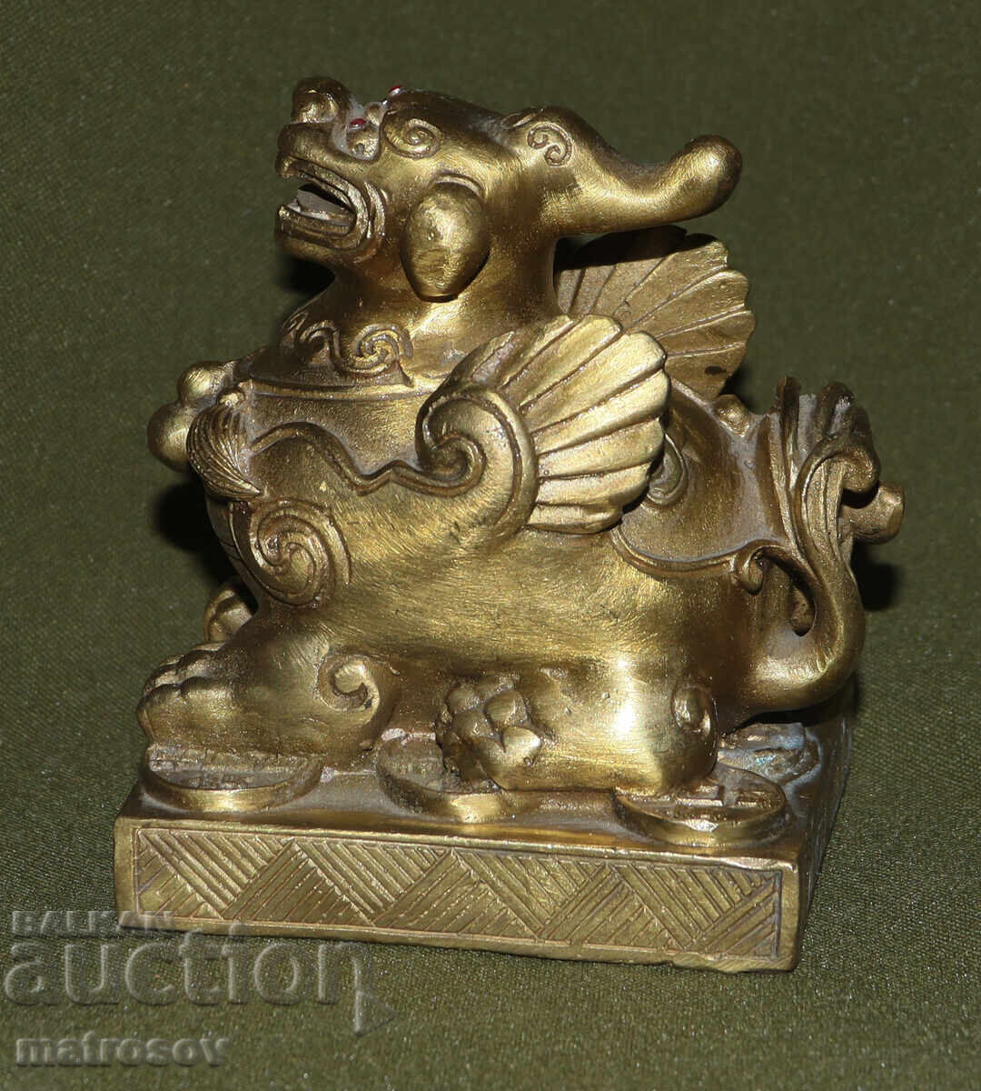 Χάλκινη φιγούρα κινεζικής μυθολογίας σκύλος Φου με τιμή 200.00 BGN | € 102.26 Χάλκινη φιγούρα κινεζικής μυθολογίας σκύλος Φου με τιμή 200.00 BGN | € 102.26