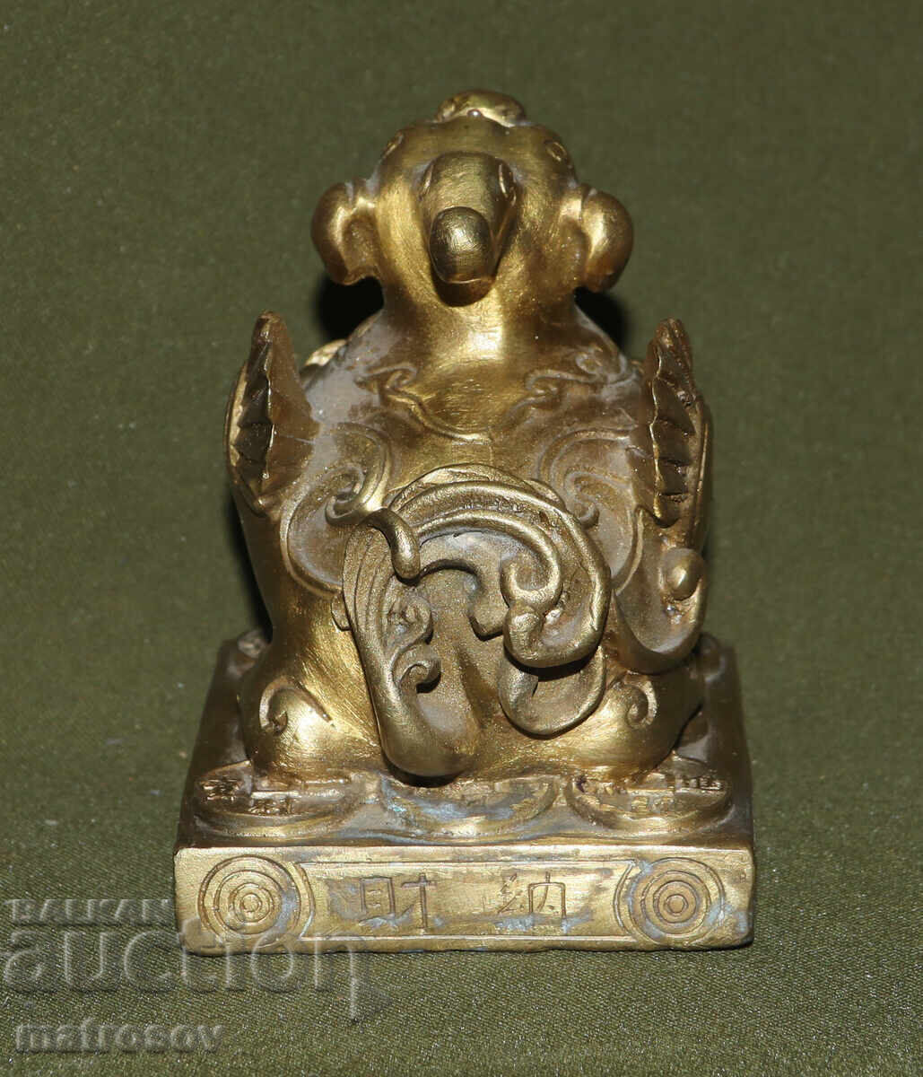 Χάλκινη φιγούρα κινεζικής μυθολογίας σκύλος Φου - 5 Χάλκινη φιγούρα κινεζικής μυθολογίας σκύλος Φου - 5