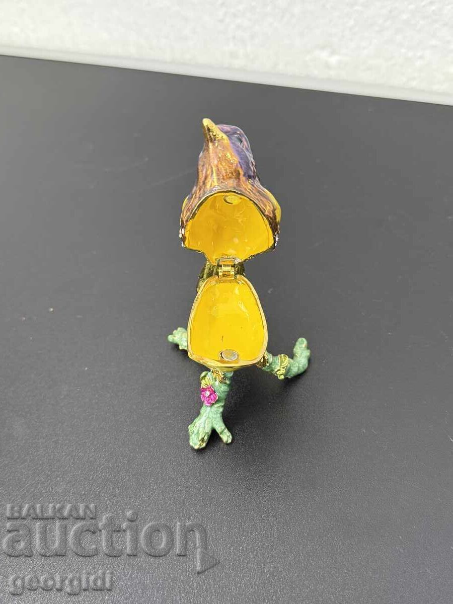 Metal jewelry box with enamel. No. 7410 - 7