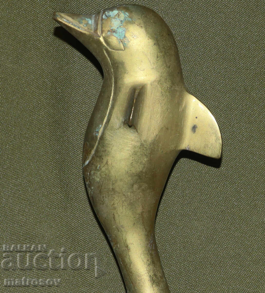 Бронзова скулптура, делфинче - 5